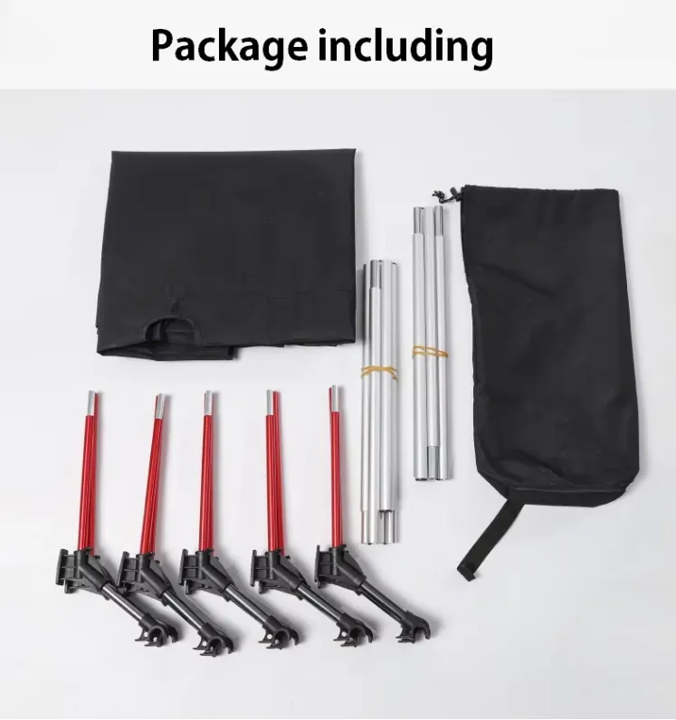 Camping cot component structure diagram