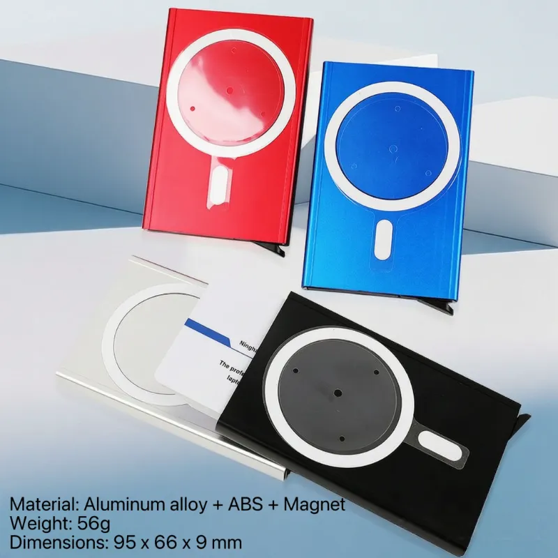 Aluminiozko Auto Pop-Up Txartel-euskarri magnetikoa